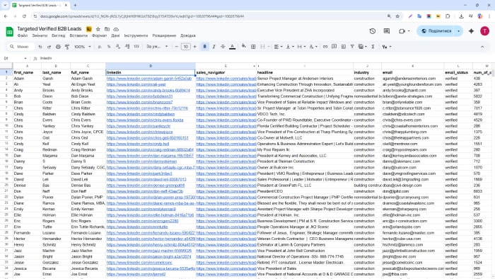 22 min B2B Contact Database